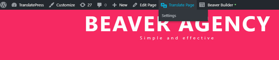 Translate button in Beaver Builder