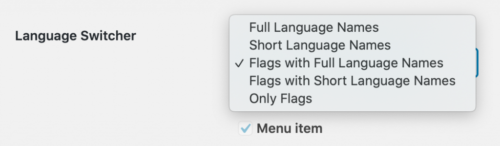 language switcher design