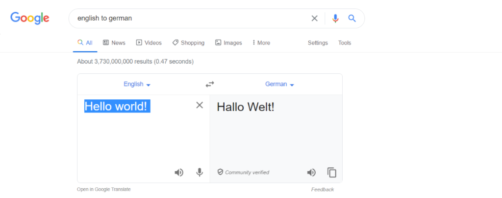 Translating English to German for Bilingual website