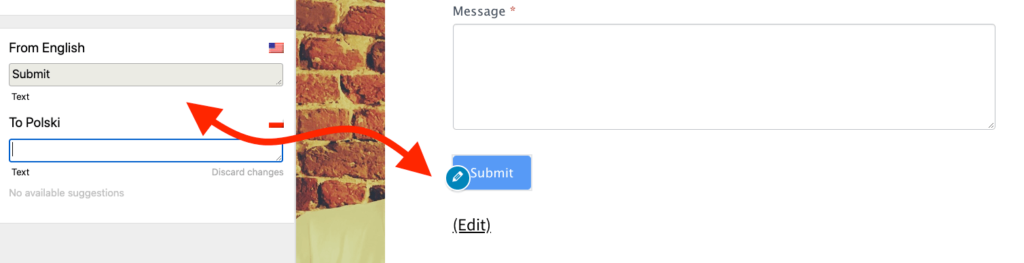 translate buttons in WordPress multilingual forms