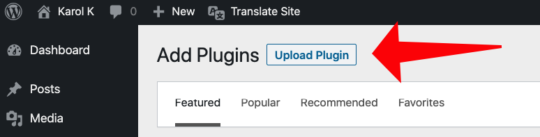 upload plugin