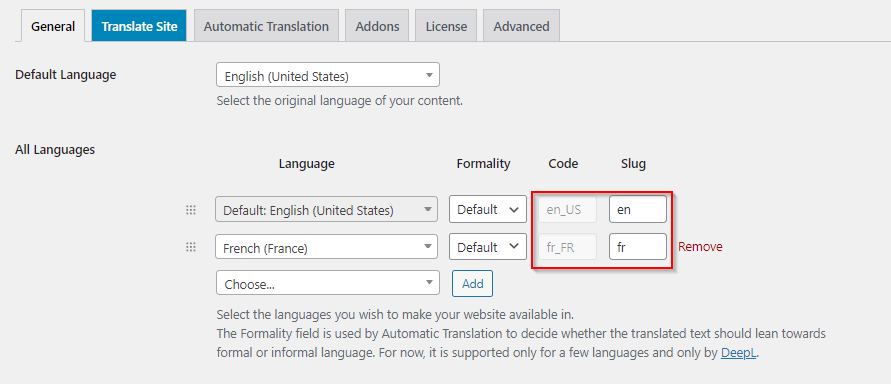 translatepress url slugs